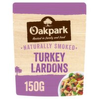 Oakpark Naturally Smoked Turkey Lardons 150g