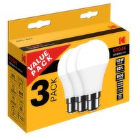 Kodak A60 10W BC 3Pk LED