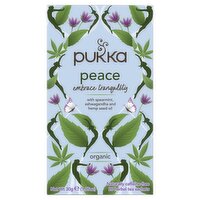 Pukka Peace Organic 20 Herbal Tea Sachets 30g