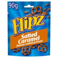 Flipz Salted Caramel Flavour Coated Pretzel Snacks 90g