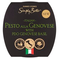 Dunnes Stores Simply Better Italian Pesto Alla Genovese with PDO Genovese Basil 150g