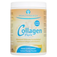 HealthReach Collagen Pure Food Supplement Lemon Flavour Powder 200g