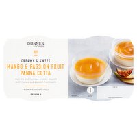 Dunnes Stores Mango & Passion Fruit Panna Cotta 2 x 120g (240g)