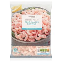 Dunnes Stores Cooked & Peeled Cold Water Prawns 250g