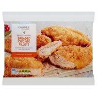 Dunnes Stores 4 Breaded Chicken Fillets 500g
