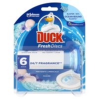 Duck Toilet Cleaner Fresh Discs Holder & Refills Marine 36ml