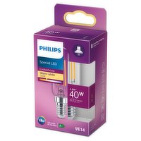 Philips LED Clear E14 Small Edison Screw 4.5W (40 Equivalent) Non-Dimmable Warm White Single Pack