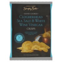 Dunnes Stores Simply Better Hand Cooked Clogherhead Sea Salt & White Wine Vinegar Crisps 40g