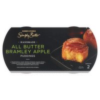 Dunnes Stores Simply Better Irish Handmade All Butter Bramley Apple Puddings 2 x 130g