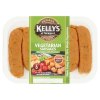 Kelly's of Newport 6 Vegetarian Sausages 227g