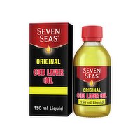 Seven Seas Original Cod Liver Oil Plus Omega-3 Fish Oil 150ml