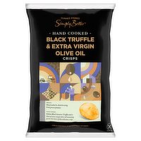 Dunnes Stores Simply Better Hand Cooked Black Truffle & Extra Virgin Olive Oil Crisps 125g