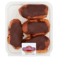 Stafford's Bakeries 4 Dairy Cream Chocolate Eclairs 260g