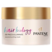 Pantene Hair Biology De-frizz & Illuminate Hair Mask For Frizzy, Dry, Coloured Hair 160ml