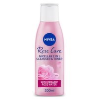 NIVEA Rose Care Micellar 2 in 1 Cleanser & Toner 200ml 