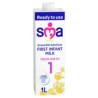 SMA® PRO First Infant Baby Milk from birth Ready-to-use formula milk 1L