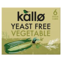 Kallo Yeast Free Vegetable Stock Cubes 6 x 11g