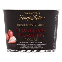 Dunnes Stores Simply Better Irish Jersey Milk Elsanta Irish Strawberry Yogurt 150g