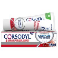 Corsodyl Complete Protection Gum Care Toothpaste Whitening 75ml