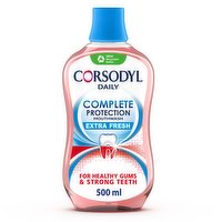 Corsodyl Complete Protection Daily Gum Care Mouthwash Extra Fresh 500 ml