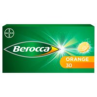 Berocca Orange Flavour 30 Sugar Free Effervescent Tablets