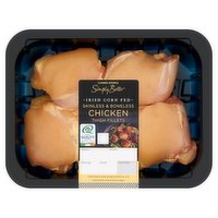 Dunnes Stores Simply Better Irish Corn Fed Skinless Boneless Chicken Thigh Fillets 500g