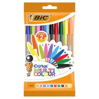 BIC Cristal Multicolour Pens x10