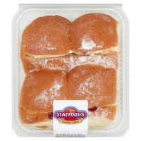 Stafford's Bakeries 4 Old Style Jam & Dairy Cream Buns