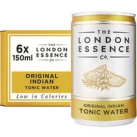 London Essence, Indian Tonic Water, 150ml, Pack of 6 Cans