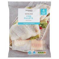 Dunnes Stores Skinless Cod Fillets 400g