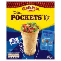 Old El Paso 8 Tortilla Pockets Kit Original 375g