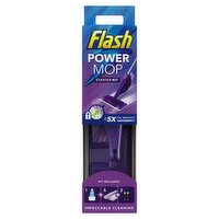 Flash Powermop Floor Cleaner Starter Kit, All-In-One Mopping System