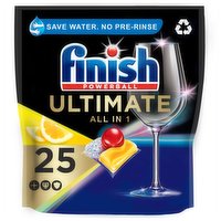 Finish Ultimate AIO Dishwasher Tablets Lemon 25 Tabs