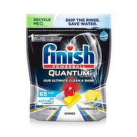 Finish Quantum Ultimate Dishwasher Tablets Lemon 65 Tablets