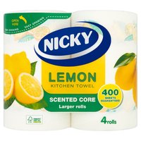 Nicky Lemon Kitchen Towel 4 Rolls