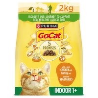 GO-CAT Indoor Chicken Dry Cat Food 2kg