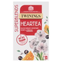 Twinings 20 Superblends Heartea Blackcurrant, Rosemary, Honey & Hobiscus 40g