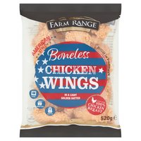 Farm Range Boneless Chicken Wings 520g