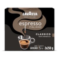 Lavazza Espresso Italiano Classico Ground Coffee 2 x 250g (500g)