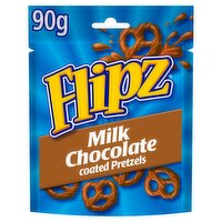 Flipz Milk Chocolate Coated Pretzel Snacks 90g