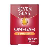 Seven Seas Omega-3 Fish Oil & Immunity with Vitamin C, Vitamin D & Zinc 30 Day Duo Pack