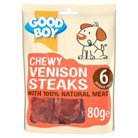 Good Boy Pawsley & Co. Chewy Venison Steaks 80g