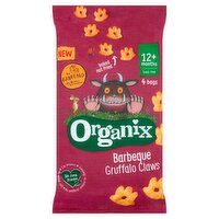 Organix Barbeque Gruffalo Claws Toddler Snack Corn Puffs Multipack 4x15g