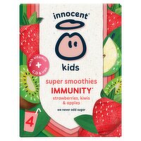 innocent Kids Super Smoothies Strawberries, Kiwis & Apples 4x150ml