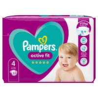 Pampers Active Fit Size 4, 37 Nappies