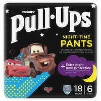Huggies® Pull-Ups® Trainers Night, Boy, Size 2-4 Years, Nappy Size 5-6+, 18 Big Kid Training Pants