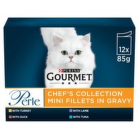 Gourmet Perle Cat Food Chefs Collection Mixed 12 x 85g (1020g)