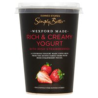 Dunnes Stores Simply Better Rich & Creamy Yogurt with Irish Strawberries 450g