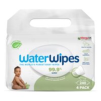 WaterWipes 240 Baby Wipes Textured 4 Packs x 60