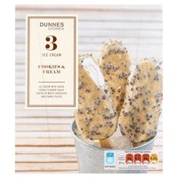 Dunnes Stores Ice Cream Cookies & Cream 3 x 100ml (300ml)